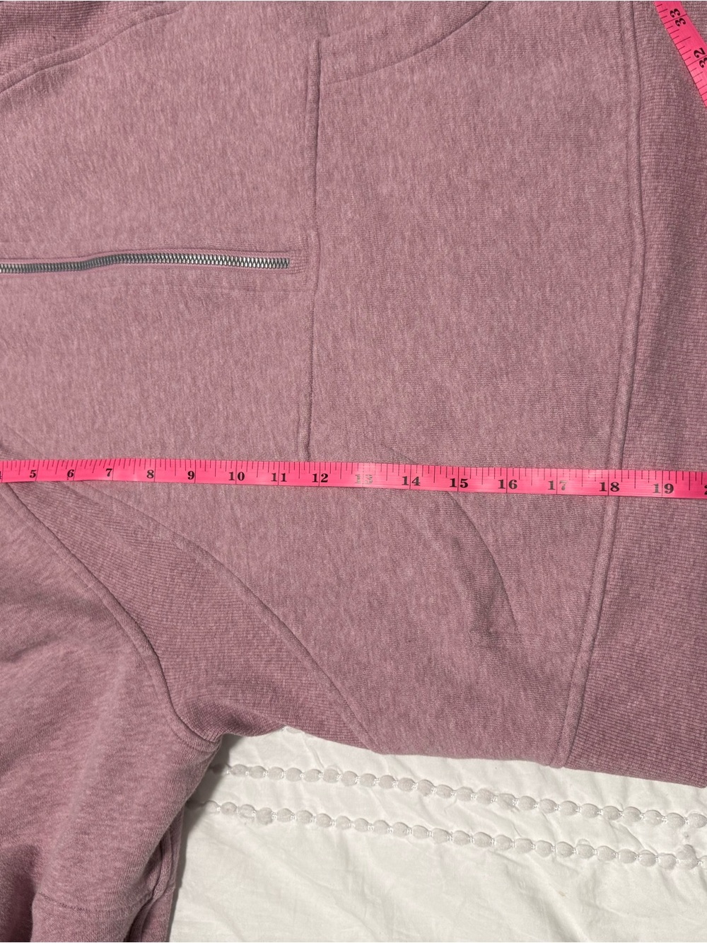 Lululemon Scuba Oversized Half-Zip Hoodie – Heathered Pink Taupe – M/L - Picture 8 of 8